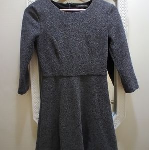 Banana Republic Dress, Size 0, Black/White/Grey